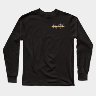 Dispatch Thin Gold Line Pocket Design Gift for Police and Sheriff Dispatcher 911 First Responders Long Sleeve T-Shirt